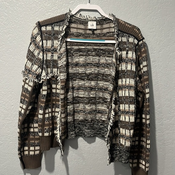NWT Cabi Classic Cardigan 4097 100% Cotton Sweater Size Large - Picture 2 of 5